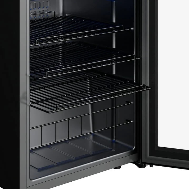 Yeego Beverage Cooler Refrigerator, Freestanding Beverage Fridge with Glass Door,102 Cans