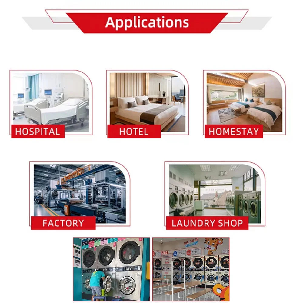 Commercial Coin Operated Washer Dryer Combo Double-layer Washing and Drying Machine 220V 1PH