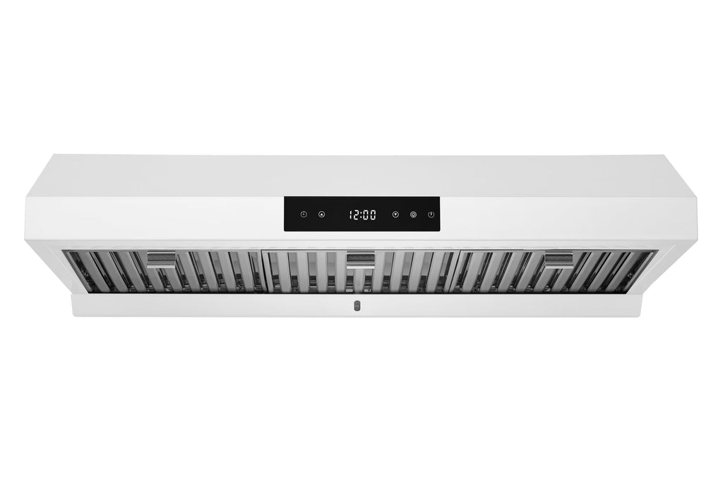 Hauslane | Chef Series 36" PS18 Under Cabinet Range Hood, Stainless Steel | Pro Performance | Contemporary Design, Touch Screen, Dishwasher Safe Baffle Filters, LED Lamps, 3-Way Venting