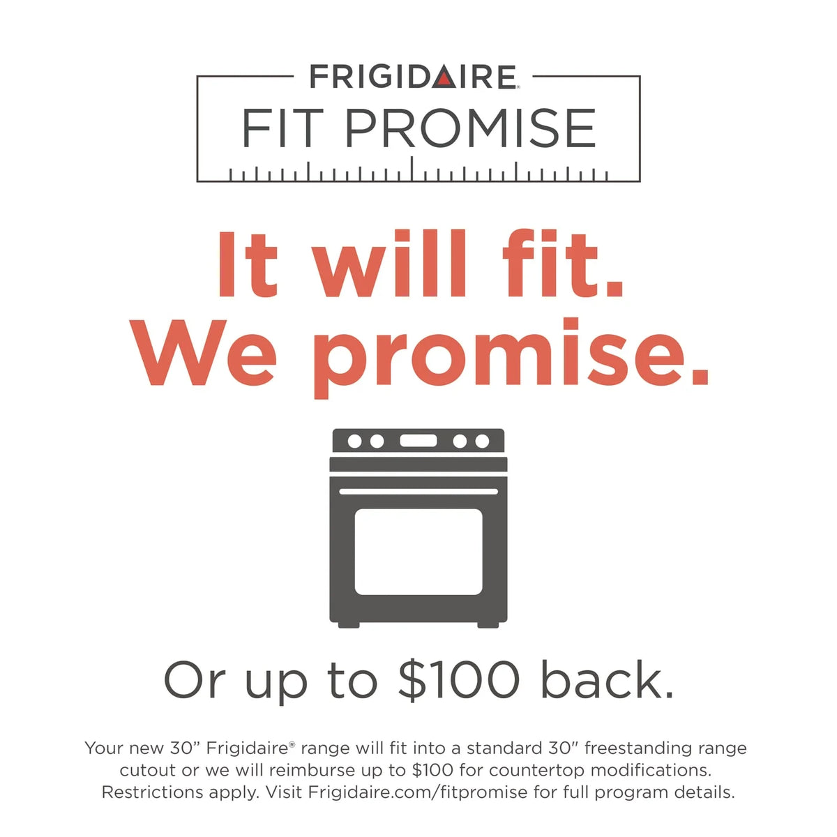 Frigidaire 30" Gas Range with Steam Clean, Black