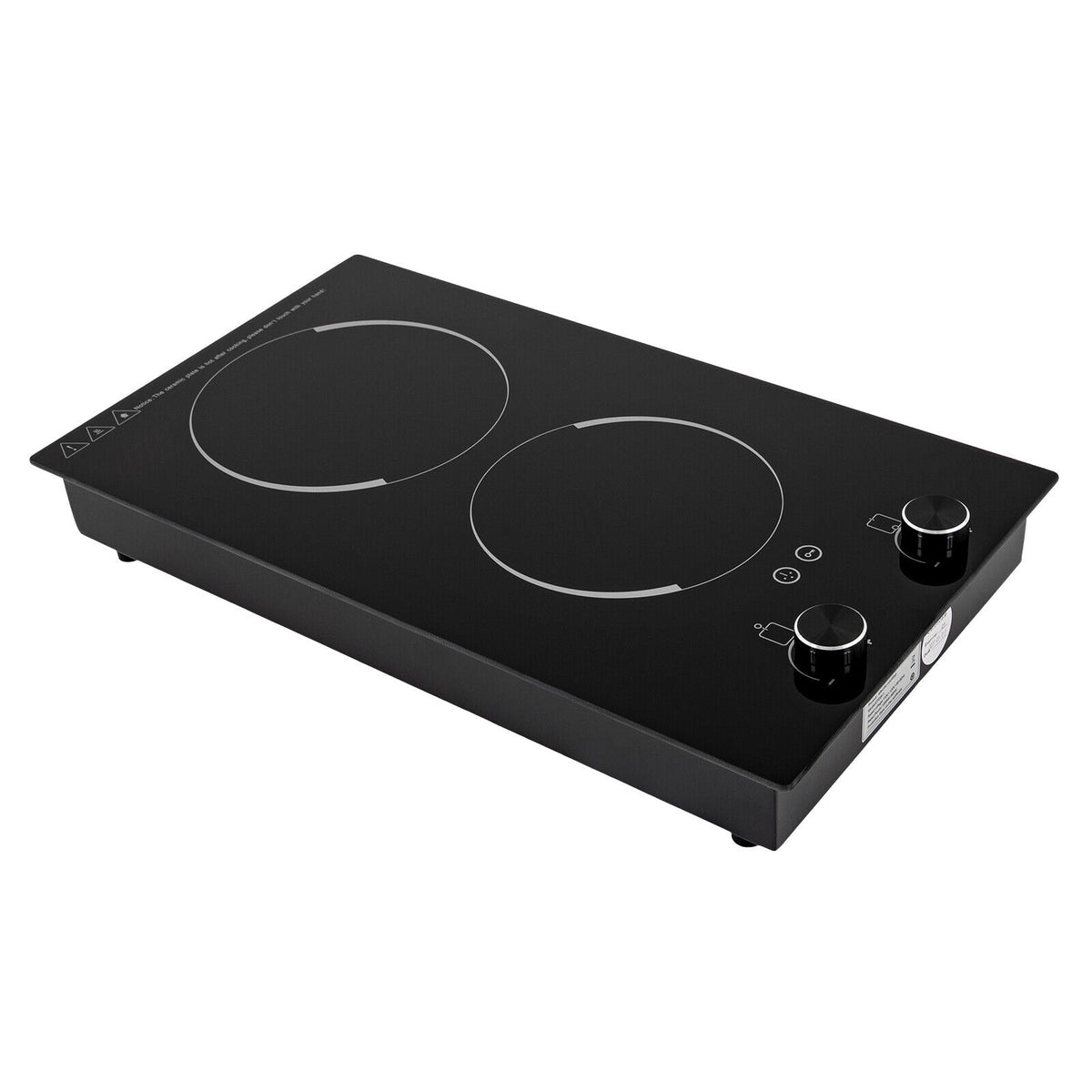2100W Electric Induction Cooktop Stove Top 2-Burner Touch Control + Child Lock