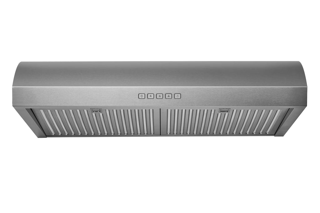 Hauslane Chef Series 30" B018 Convertible Under Cabinet Range Hood 120 Volts Minimalist 3-Way Venting 250 CFM Aluminum Filters LED Stainless Steel