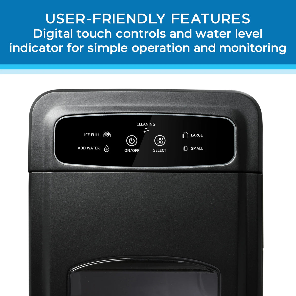 Avanti Mighty Ice 26lb. Countertop Bullet Ice Maker, in Black (AVIM2625BK)