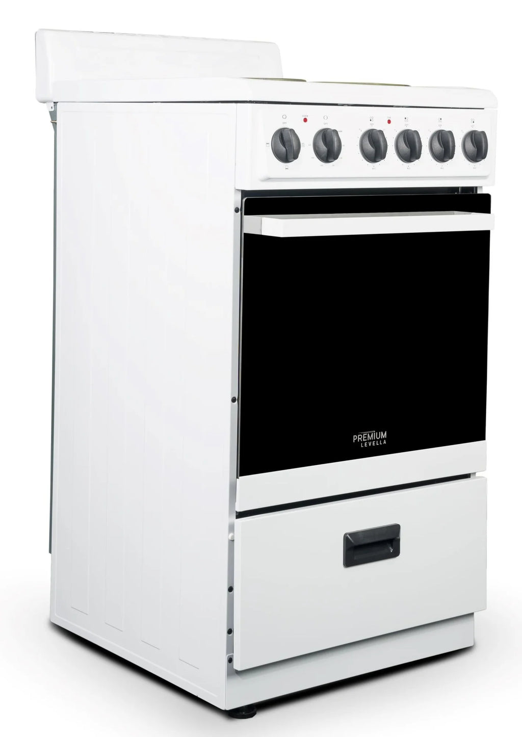 Premium Levella 20" Freestanding Electric Range with 4 Burners and 2.1 Cu. Ft. Oven Capacity
