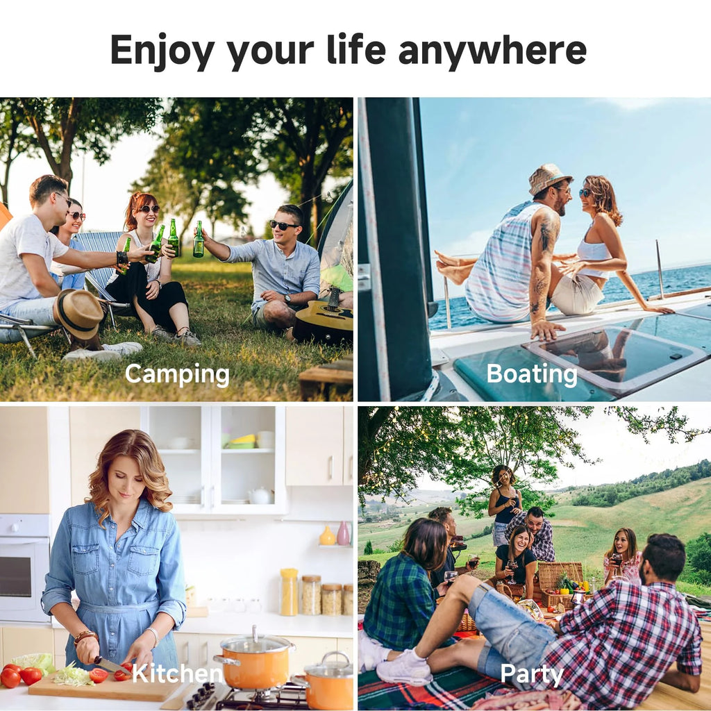 BODEGA 12 Volt 80 Qt.�?5L) Car Refrigerator, Portable Freezer, Car Fridge for Camping, Travel,APP Control, Rv