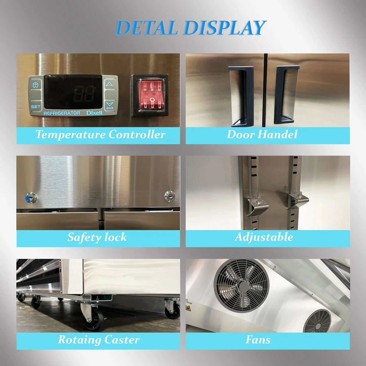 Cooler Depot Commercial 72 cu.ft, 81 inch, 3 Solid-Doors Reach in Freezer, Cooler Depot.