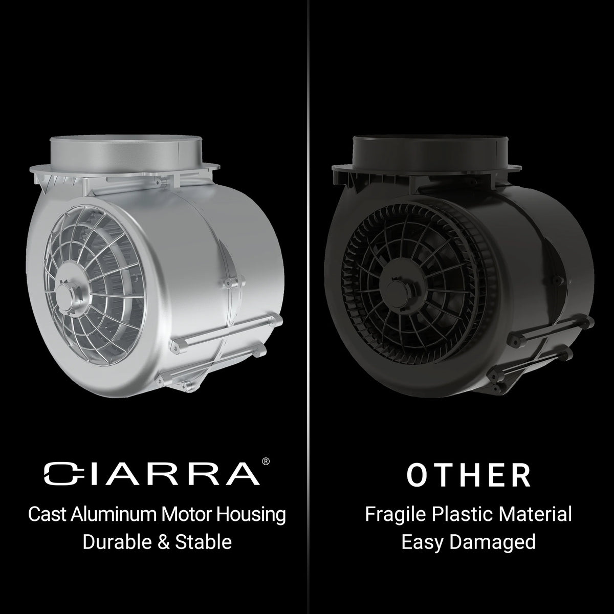 CIARRA Wall Mount Range Hood 30 inch with Tempered Glass 450 CFM Kitchen Vent Hood Ductless Ducted Convertible CAS50275