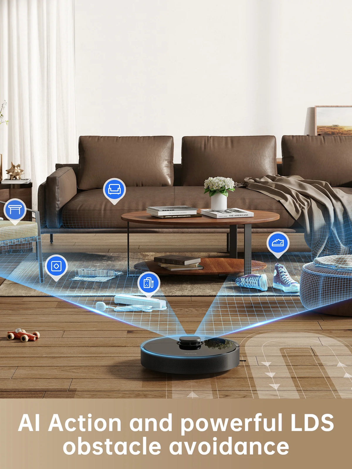 Dreame D10s Pro Robot Vacuum and Mop, Wi-Fi Compatible, Powerful Suction