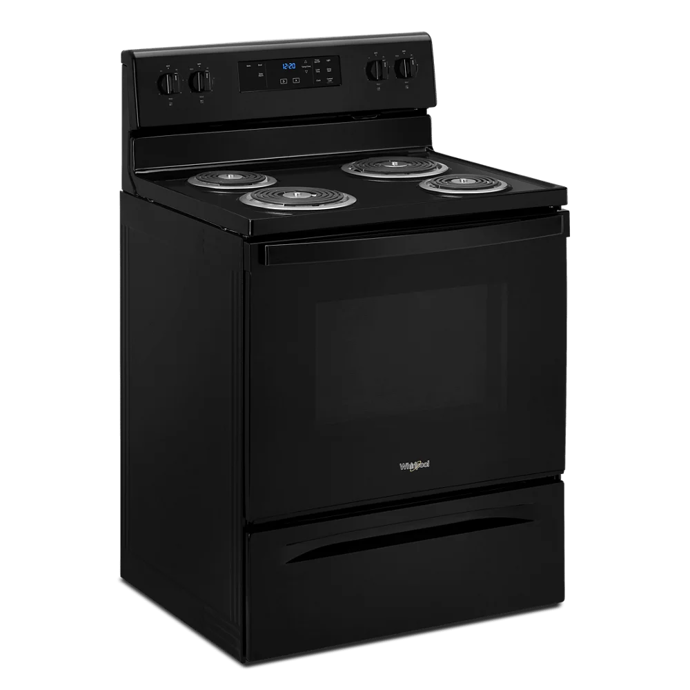 WHIRLPOOL WFC150M0JW 30" freestanding coil electric range