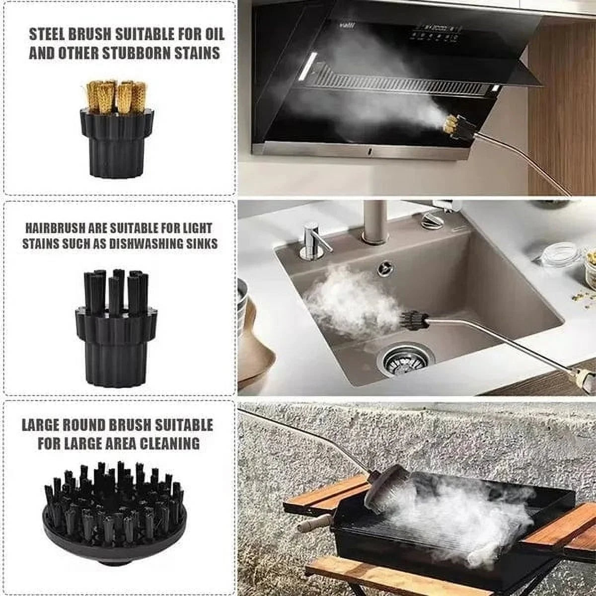 Momihoom Handheld Steam Cleaner, Portable High Pressure Steamer for Cleaning for Home Kitchen Bathroom, Pressurized Cleaning Machine for Car Detailing Grout Tile