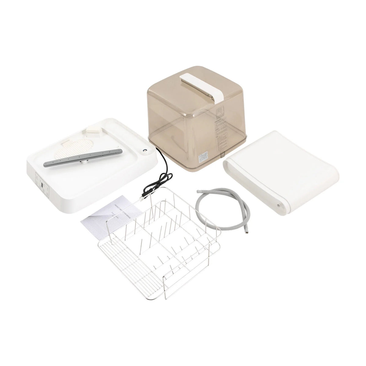 TFCFL 800W Portable Mini Dishwasher Countertop Dish Washing Machine w/ Washing Programs