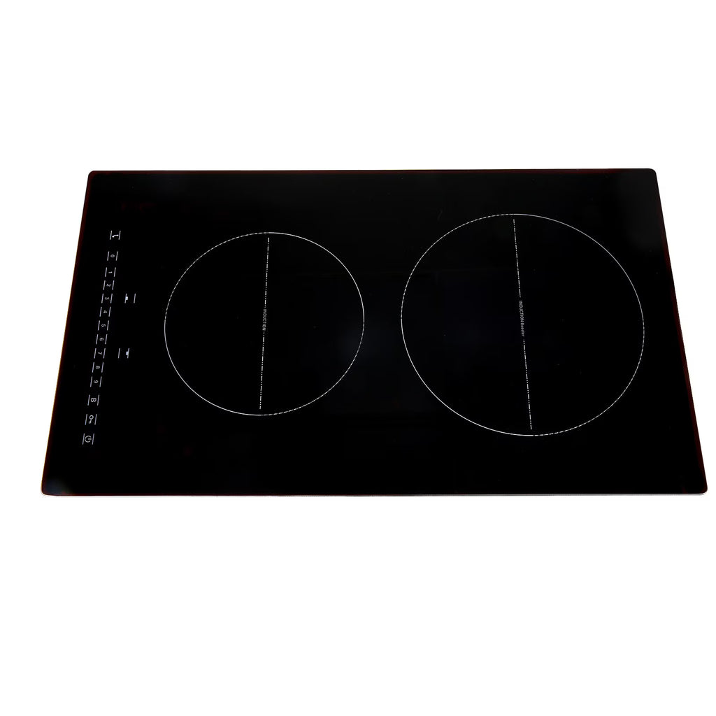 KFFKFF 2 Burner Electric Cooktop, 12 -Inch Built -In Electric Stove Top with 9 Heating Levels and Touch Control, Easy To Clean Ceramic Glass Surface