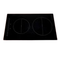 KFFKFF 2 Burner Electric Cooktop, 12 -Inch Built -In Electric Stove Top with 9 Heating Levels and Touch Control, Easy To Clean Ceramic Glass Surface