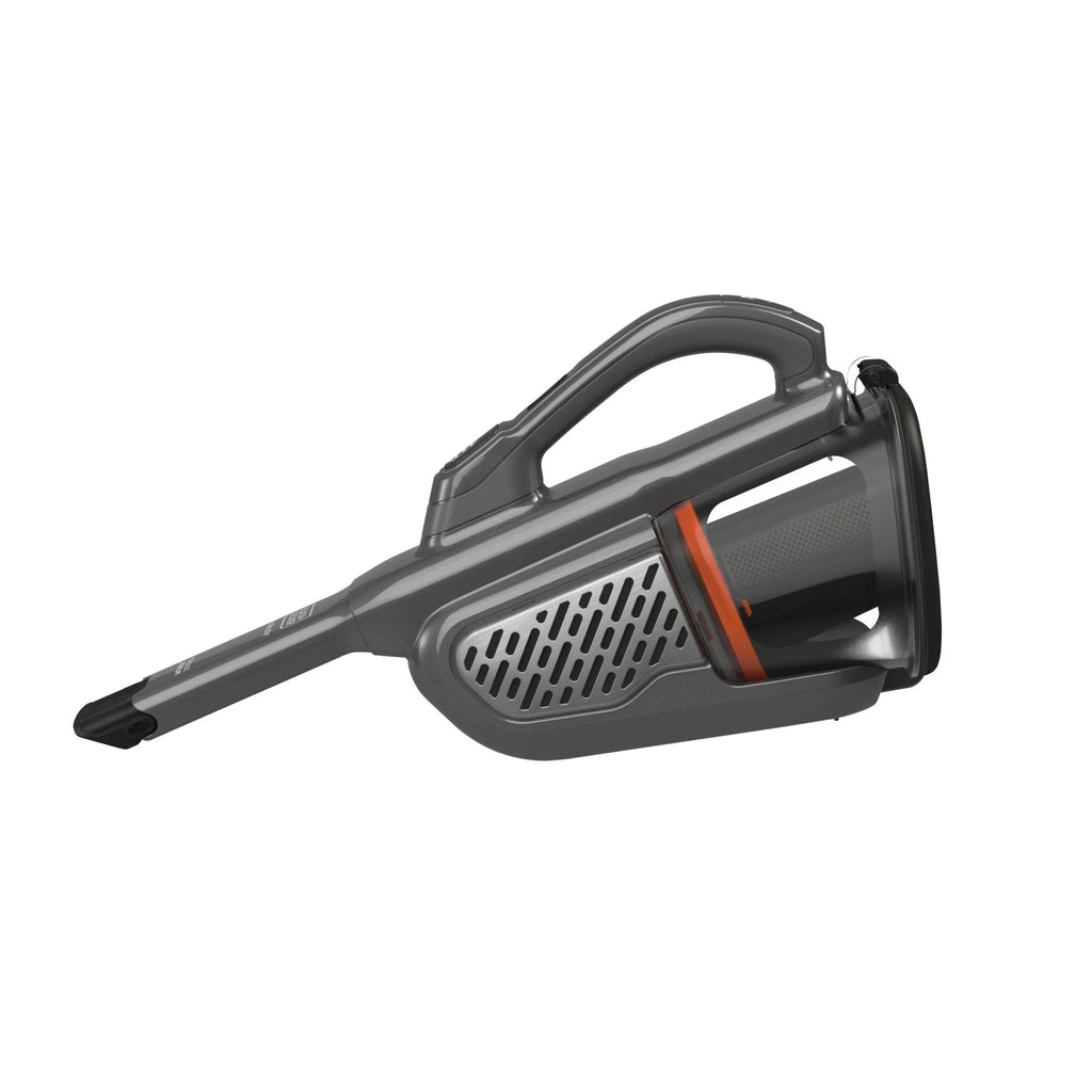 BLACK+DECKER 16V MAX dustbuster AdvancedClean+ Cordless Hand Vacuum, for Car & Home Use, with Long Crevice Tool and XL Dustbin, HHVK415B01, Grey