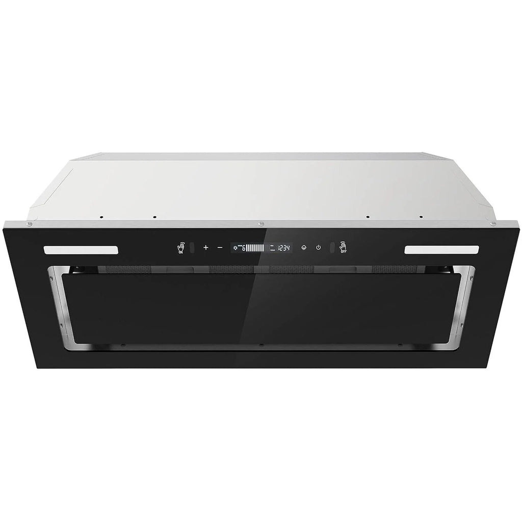 30 inch Built-in Insert Range Hood 900CFM Tempered Glass Kitchen Vent Hood
