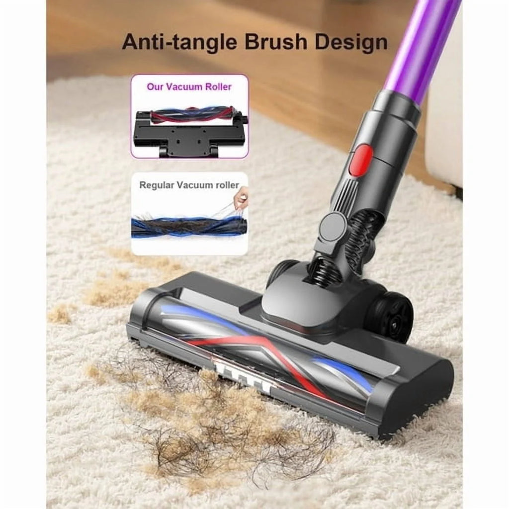 Hosaud Cordless Stick Vacuum Cleaner: 45000Pa Suction, 550W Motor, 55-Min Runtime �?Lightweight for Home, Powerful on Pet Hair, Carpets & Hard Floors