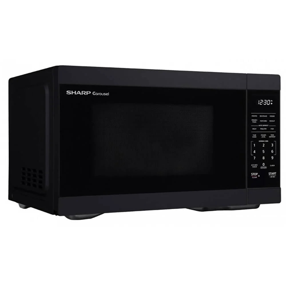 Sharp 1.1 cu. ft. 1000W Countertop Microwave Oven, Black