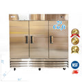 Cooler Depot Commercial 72 cu.ft, 81 inch, 3 Solid-Doors Reach in Freezer, Cooler Depot.