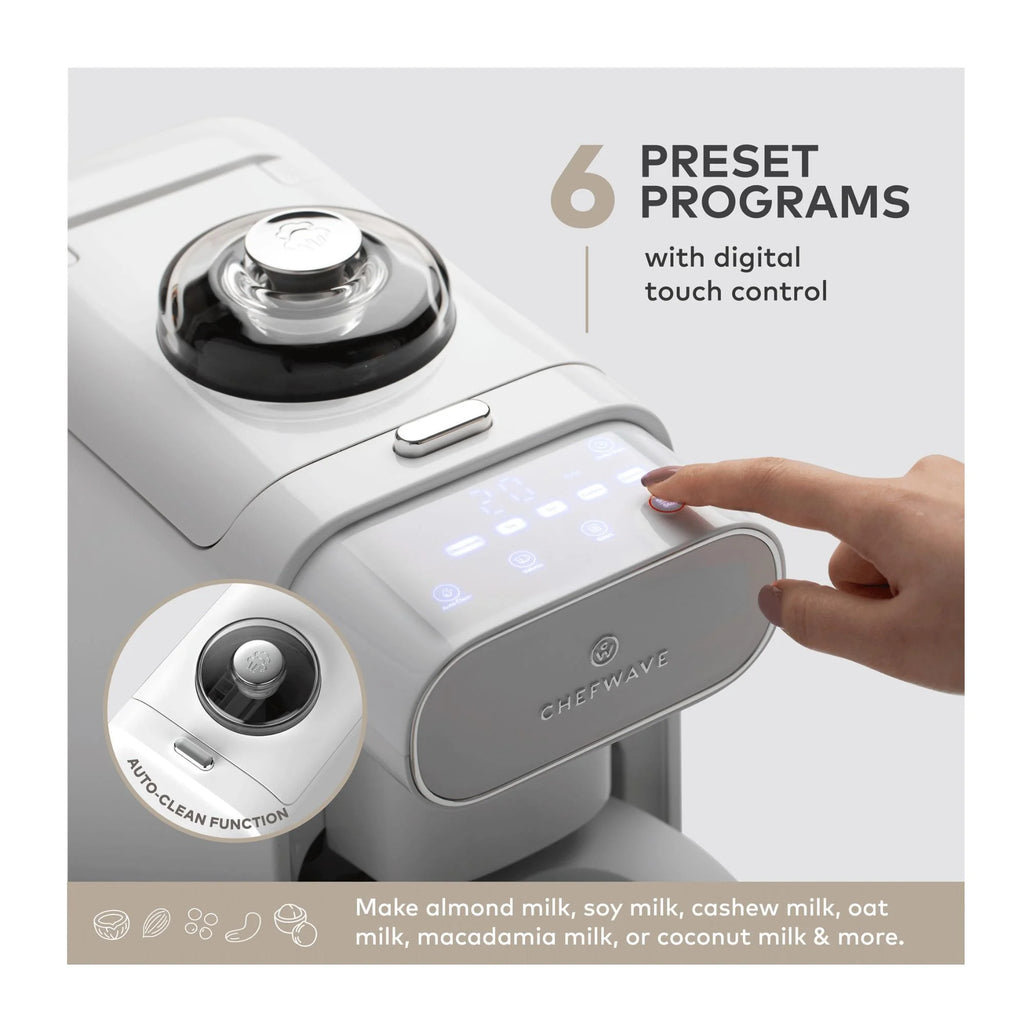 ChefWave Milkmade Non-Dairy Milk Maker with Handheld Milk Frother