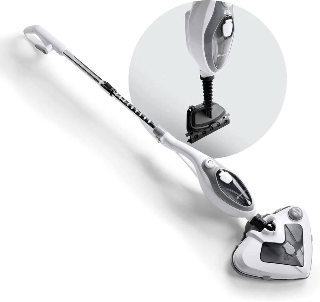 Steam & Go 10-in-1 Steam Cleaner with Detachable Base Steamer Mop Floor Cleaner