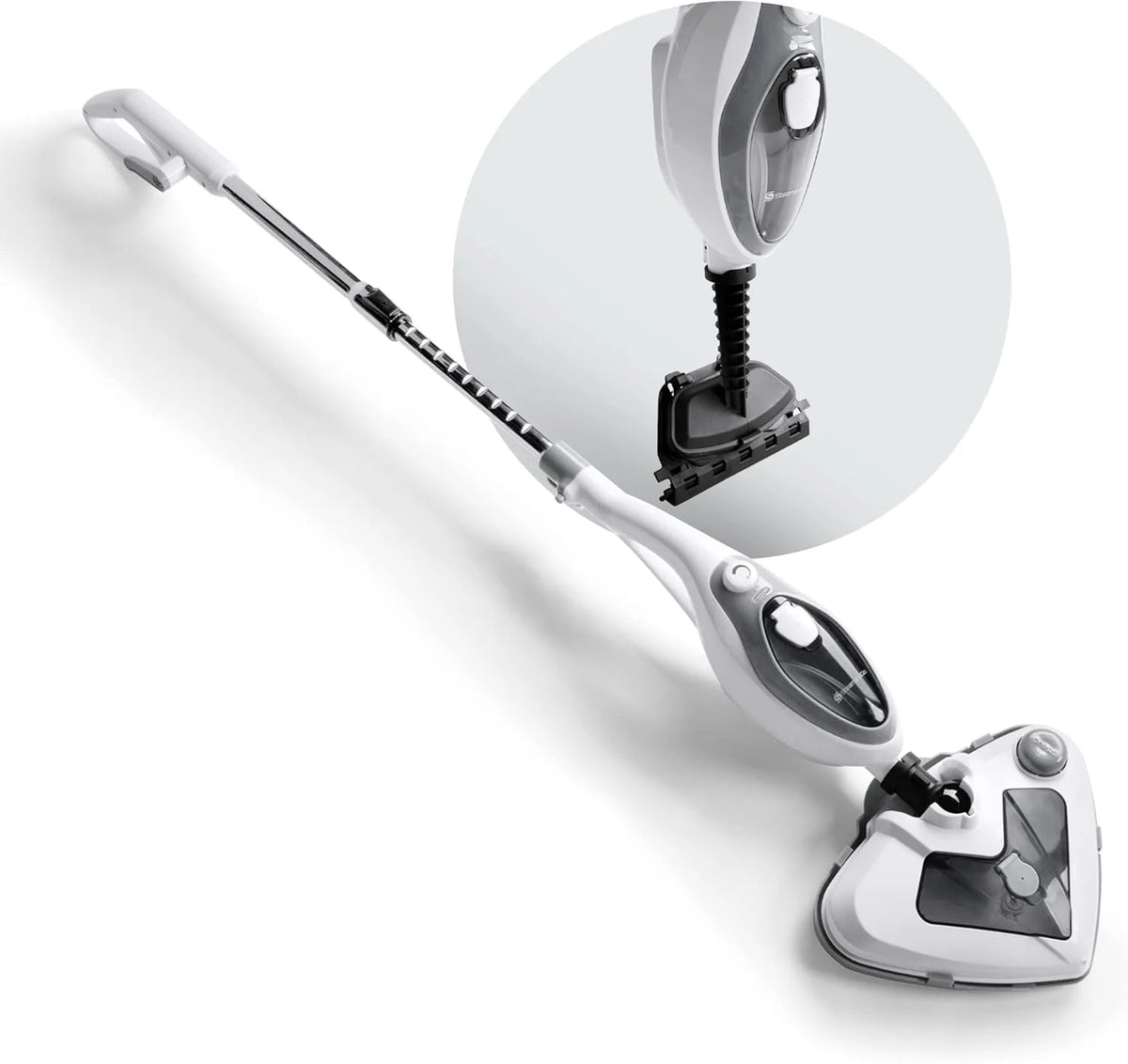 Steam & Go 10-in-1 Steam Cleaner with Detachable Base Steamer Mop Floor Cleaner