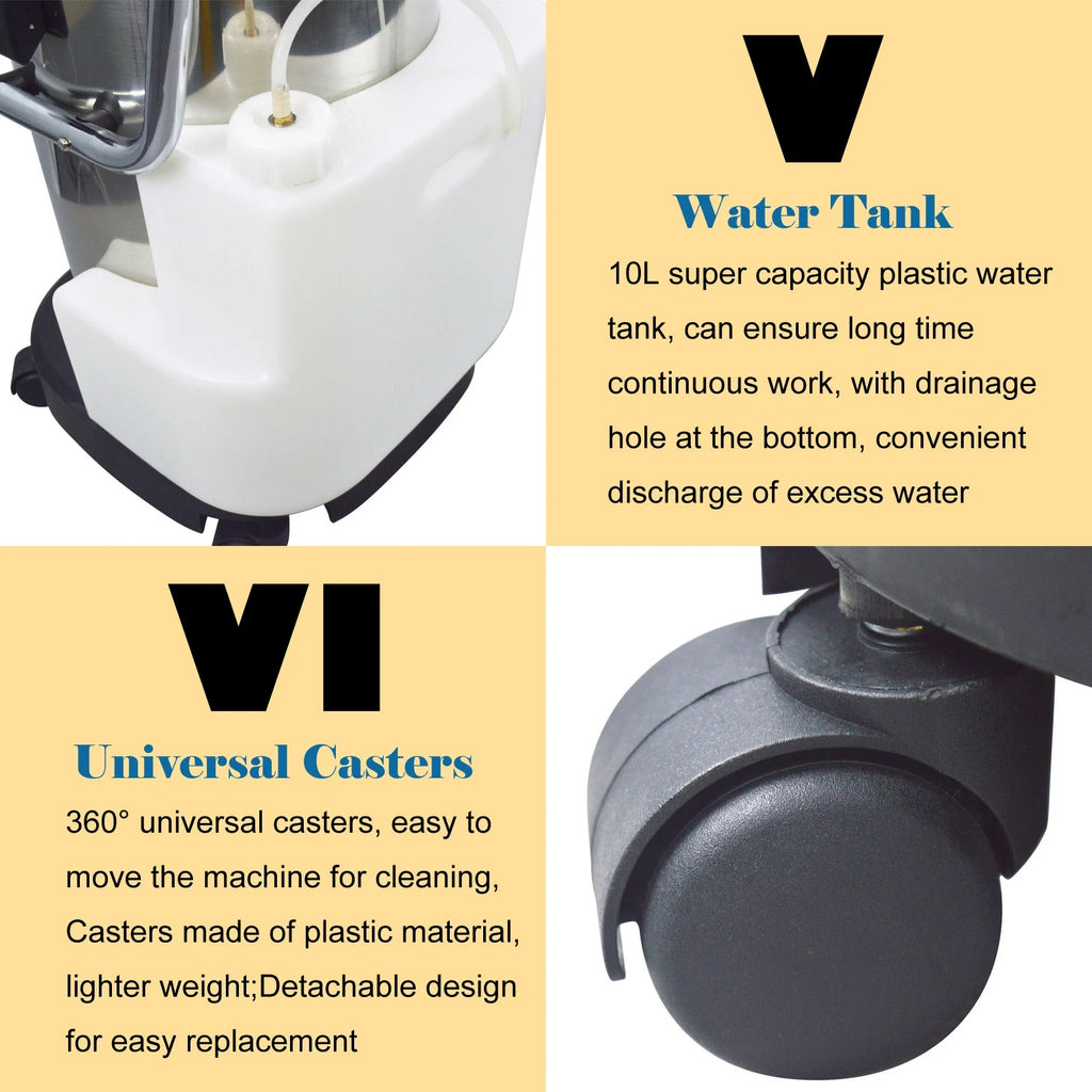 INTBUYING Carpet Cleaning Machine Carpet Extractor 30L/40L/60L/80L 110V/220V
