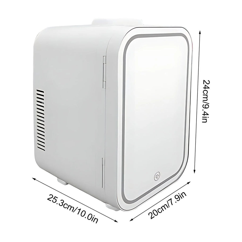 tzyudk White Mini Refrigerator 4L Quiet Heating Freezing Portable Compact Fridge For Home Car Student Dormitory Us Plug 110V Affordable Useful Plastic