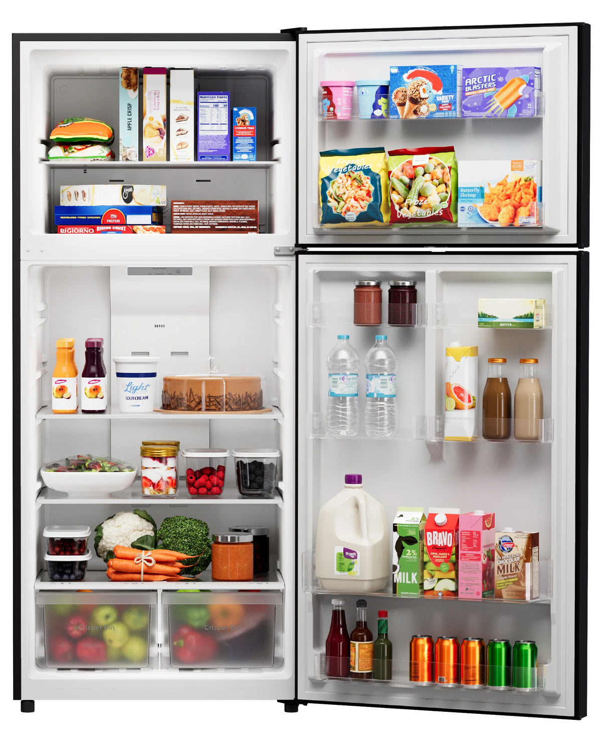 Kenmore 30" 20.2 Cu. ft. Capacity Standard Refrigerator with Top Freezer, Adjustable Shelves, White