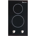 Magic Chef 12-In. 120V Built-In Electric Radiant 2-Burner Cooktop