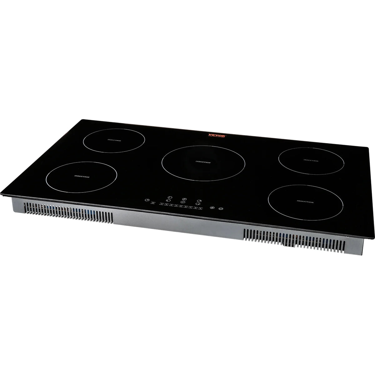 BENTISM 36 inch Electric Cooktop 5 Burners Ceramic Glass Stove Top Touch Control 9200W 9 Heat Levels Built-in Electric Stove