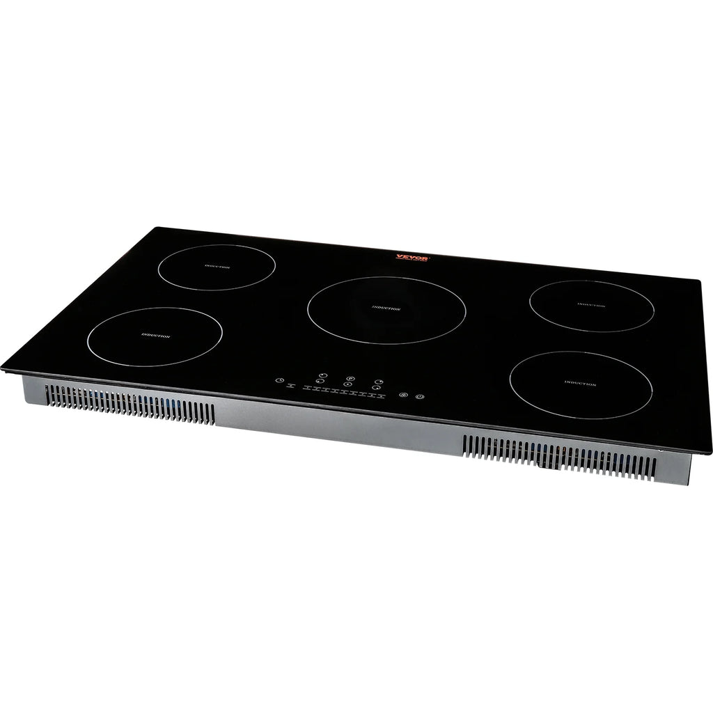 BENTISM 12 inch Electric Cooktop 2 Burners 1800W Stove Top Touch Control
