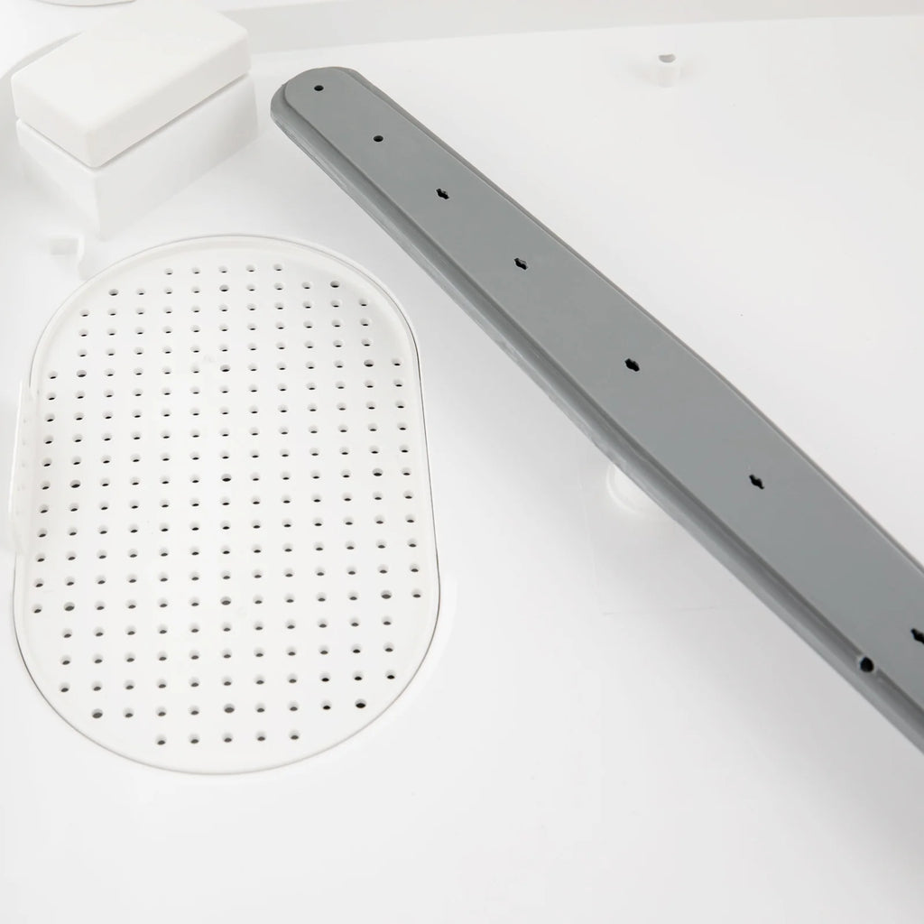 48*38*40cm Rectangle Portable Countertop Dishwasher Automatic Dishwashing with Tank Mini Dishwasher White Brown
