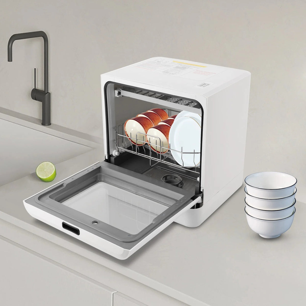 Portable Mini Dishwasher, Countertop Dishwasher, Household Mini Dishwasher