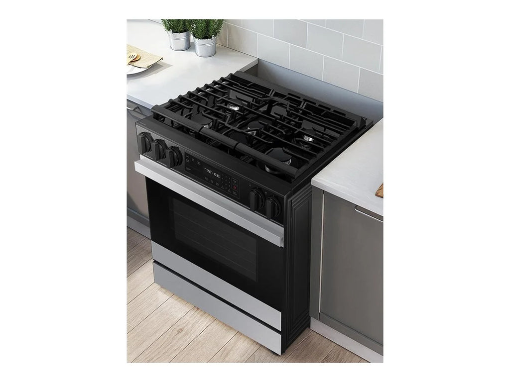 Samsung 6.0 Cubic Foot Gas Slide In Range Self Clean NSG6DG8100SR