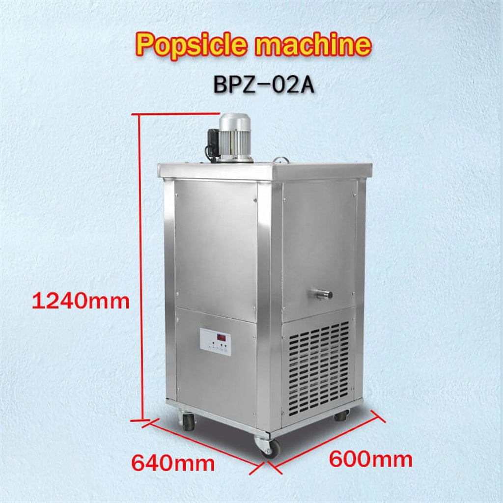 Kolice Commercial Slim Molds Popsicle Ice Cream Machine,Ice Bars, Ice Pops Maker-2 Mold Included
