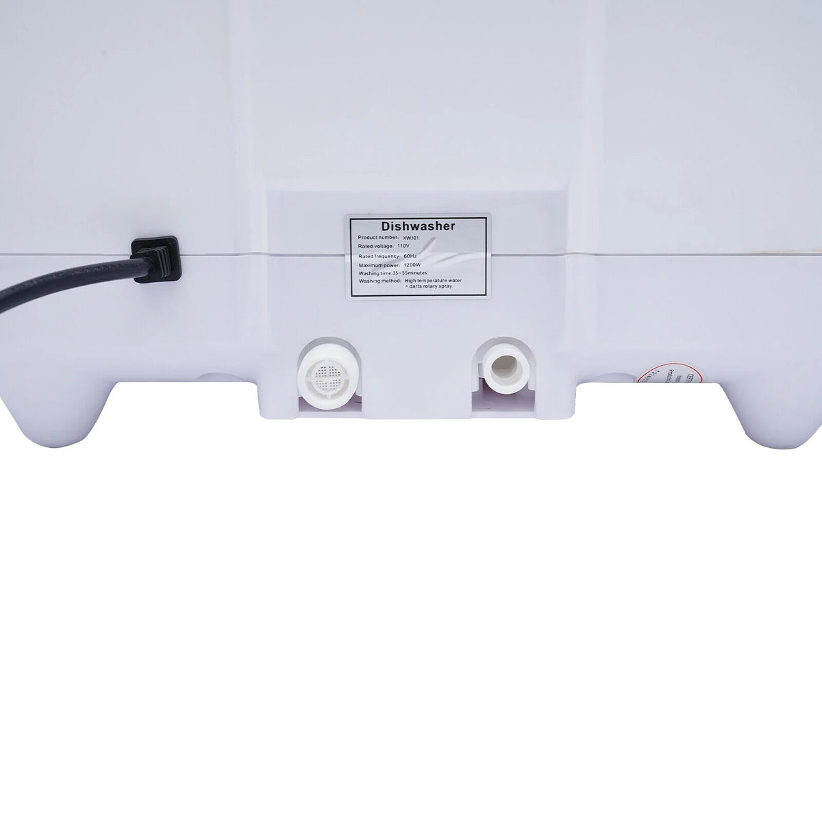 1200W Portable Countertop Mini Dishwasher Dish Washing Machine 5 Washing Program for cleaning dishes, vegetables, fruits