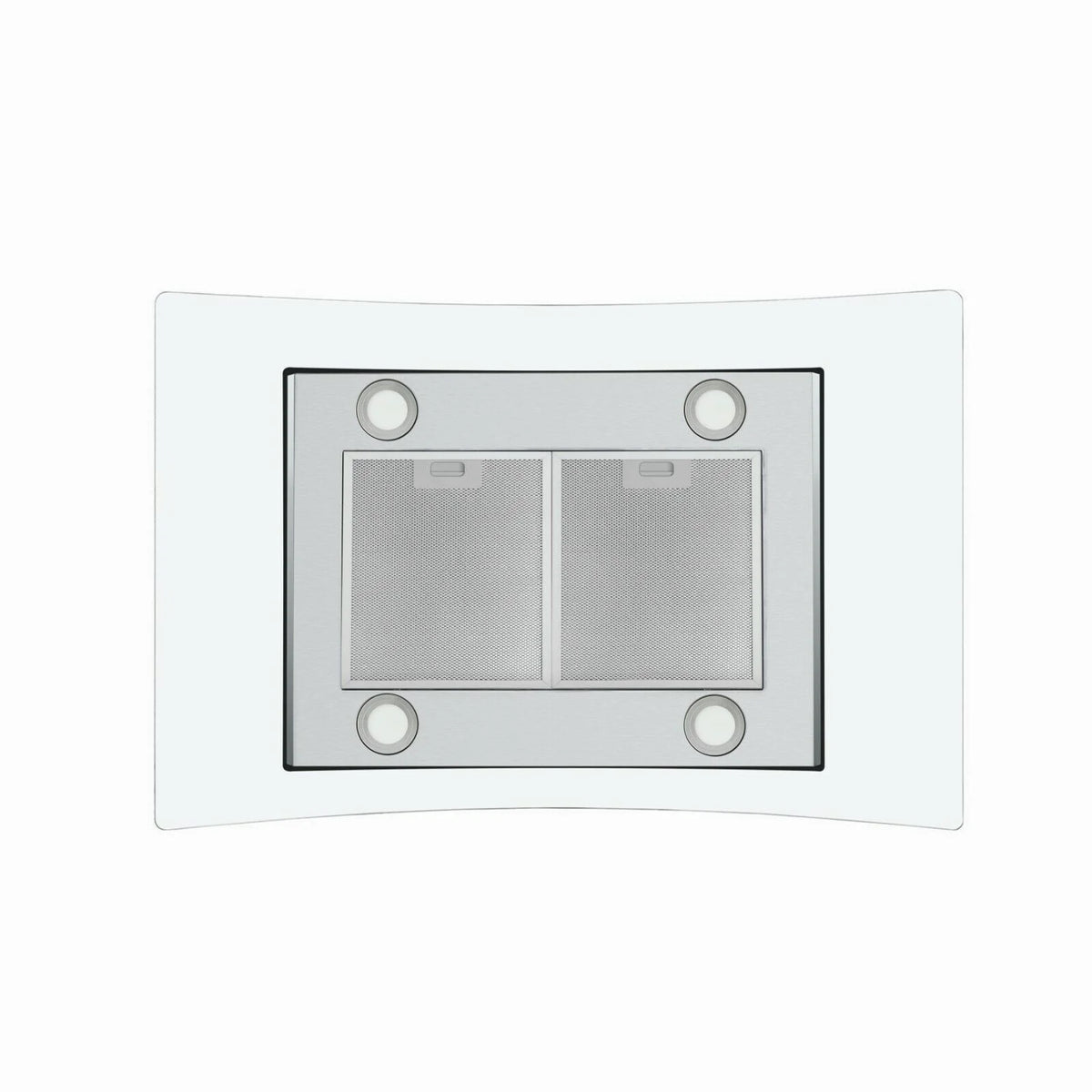 "Joeaonz 36"" Stainless Steel Island Mount Range Hood, Quiet 900CFM, 3-Speed Vent with Button Control and LED Bulb"