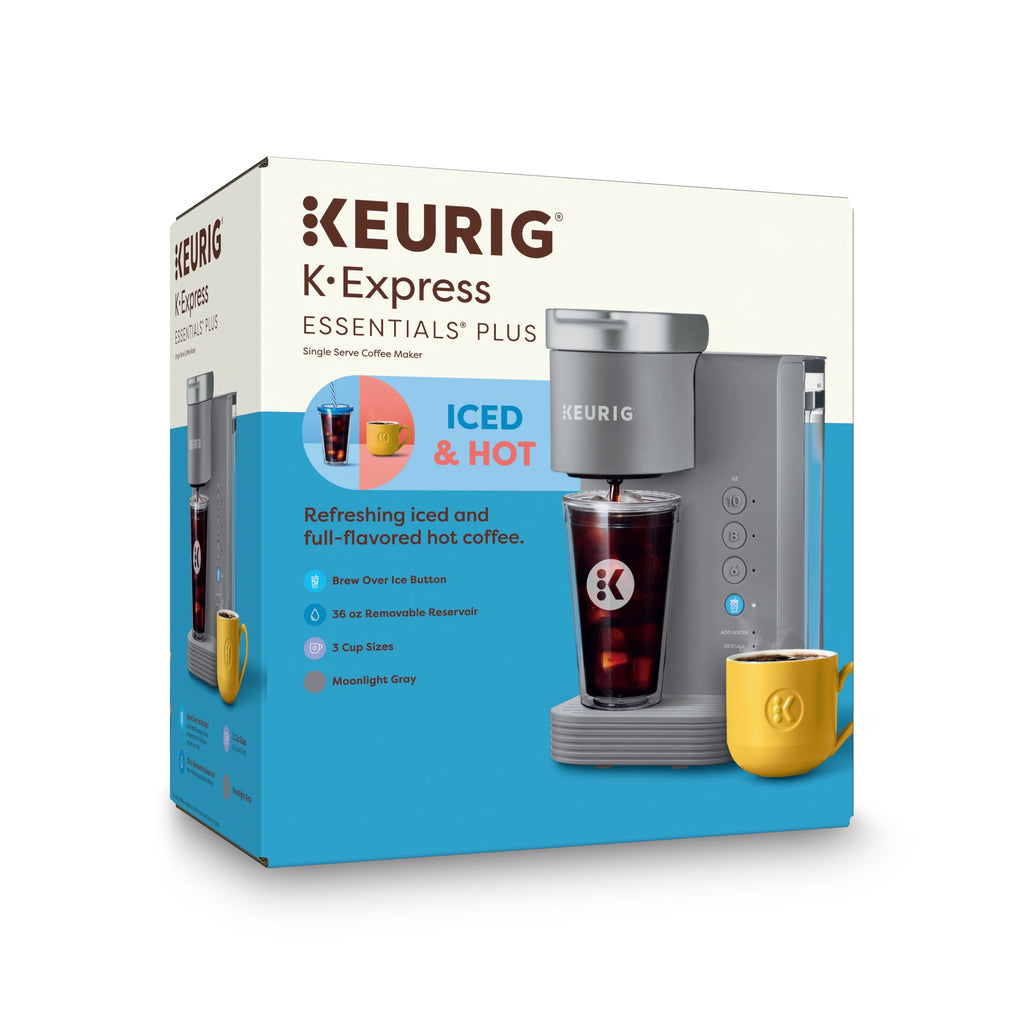 Keurig K-Iced Essentials Iced and Hot Single-Serve K-Cup Pod Coffee Maker, White