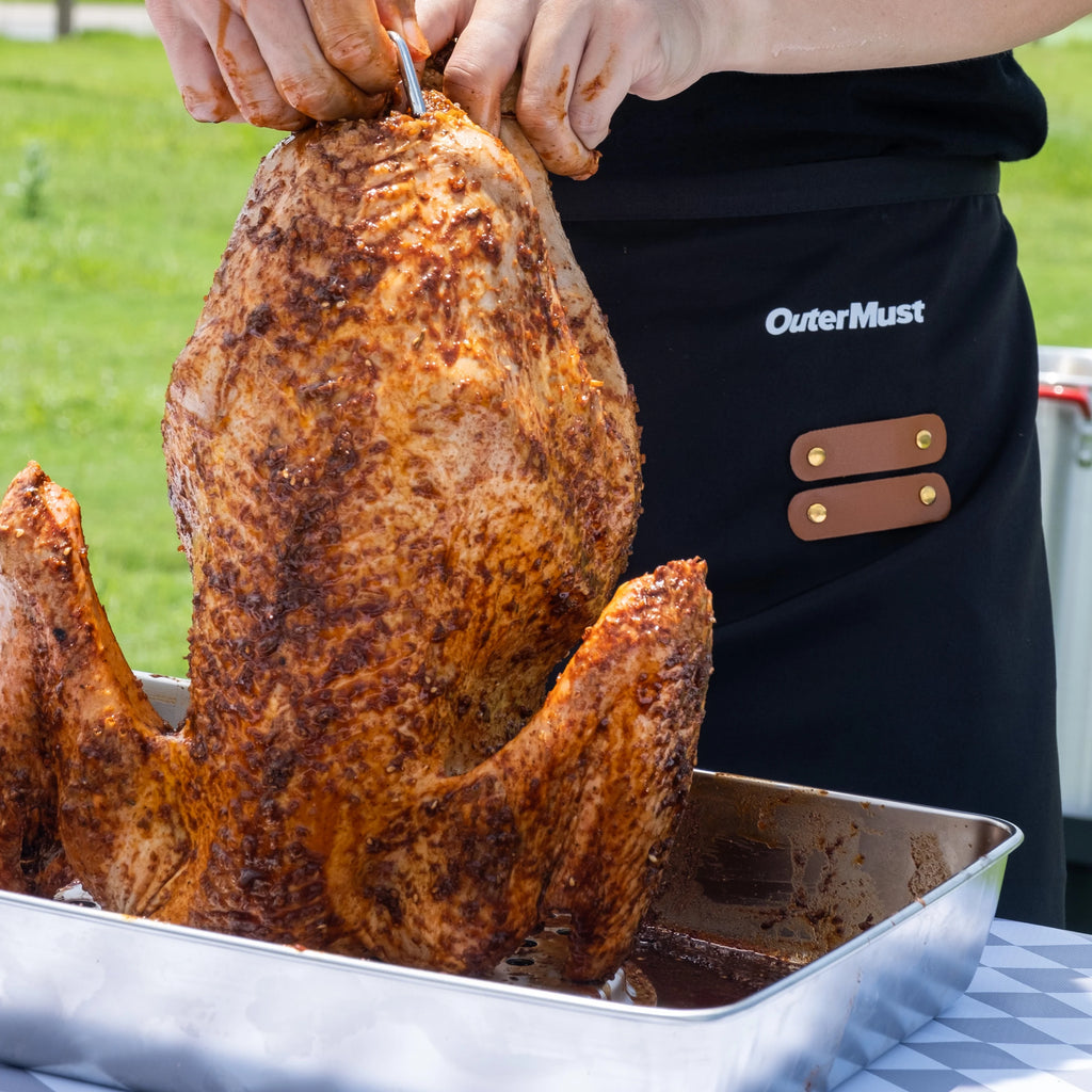 OuterMust 30Qt.?Outdoor Turkey Fryer with Basket and 11 Qt. Fish Fryer, 50,000 BTU Propane Aluminum Deep Turkey Fryer Kit