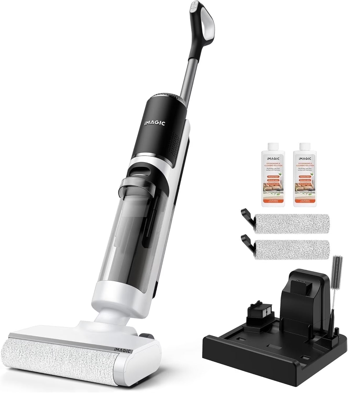 IMAGIC M3 Cordless Vacuum Mop with Self-Cleaning & Hot Air Drying for Hard Floors, Edge Cleaning, 5-in-1 Lightweight