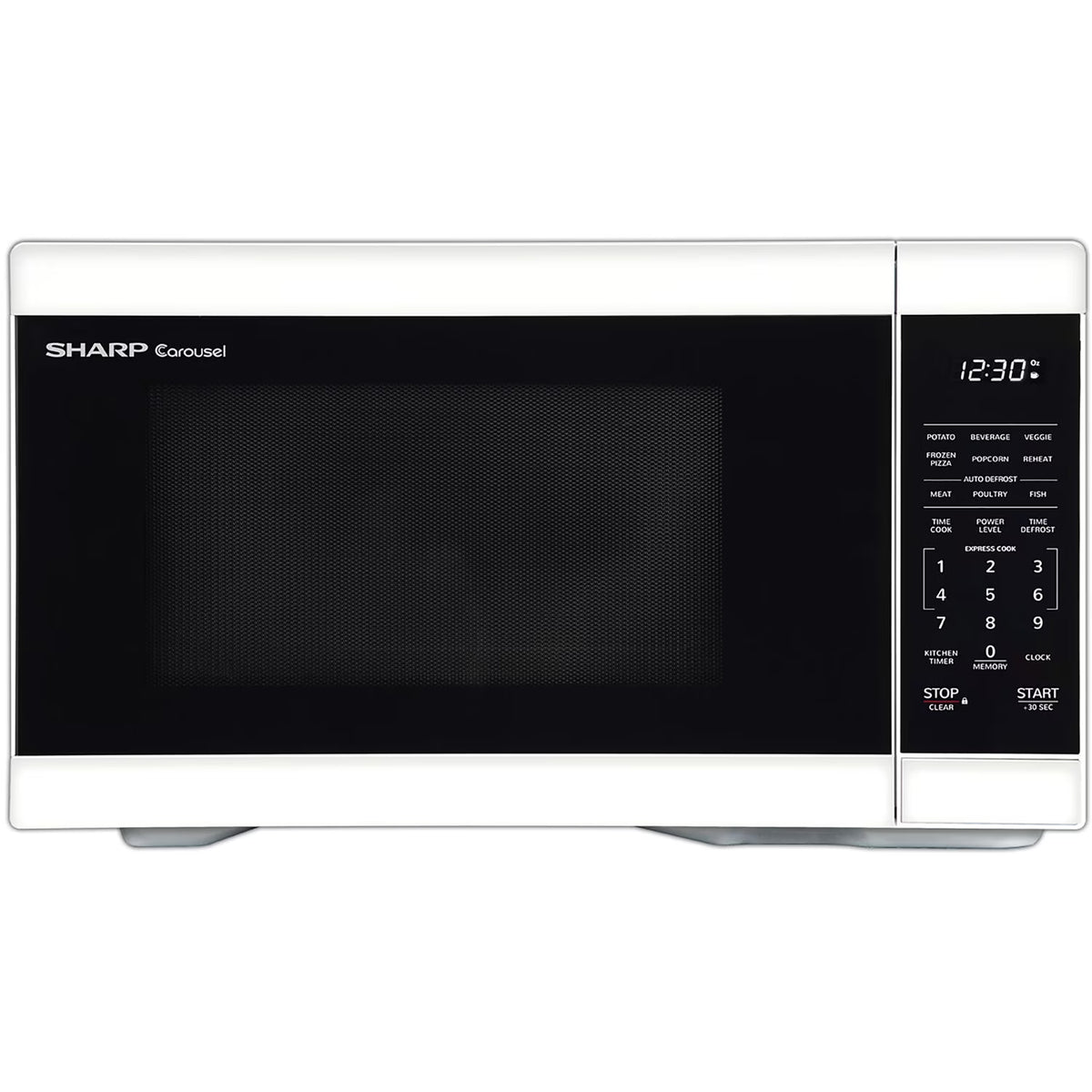 Sharp 1.1-Cu. Ft. Countertop Microwave Oven in Black