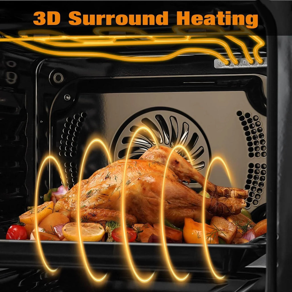 24" Single Wall Ovens, with 2.5 Cu.ft., 3000W 240V