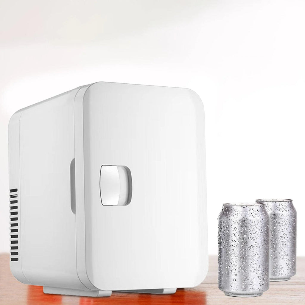 6 Liters Mini Skincare Fridge Portable Refrigerator White US 110V Compact for Makeup, Beverage, Travel Sturdy Multipurpose