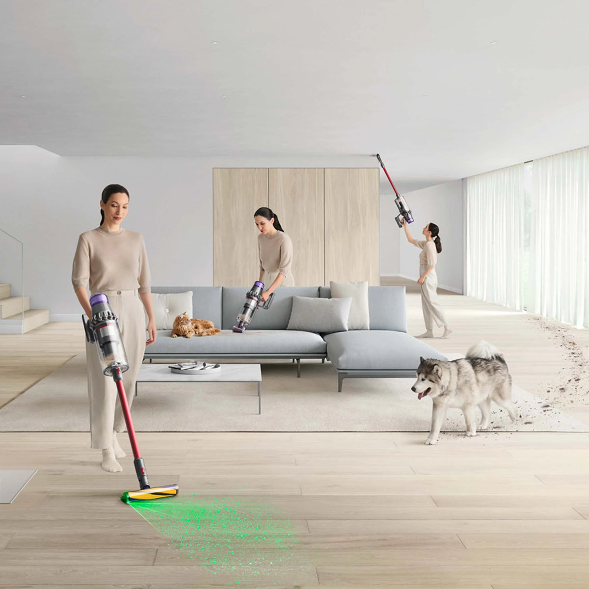 Restored Premium Dyson V11 Outsize+ Cordless Vacuum Cleaner | Red (Refurbished)