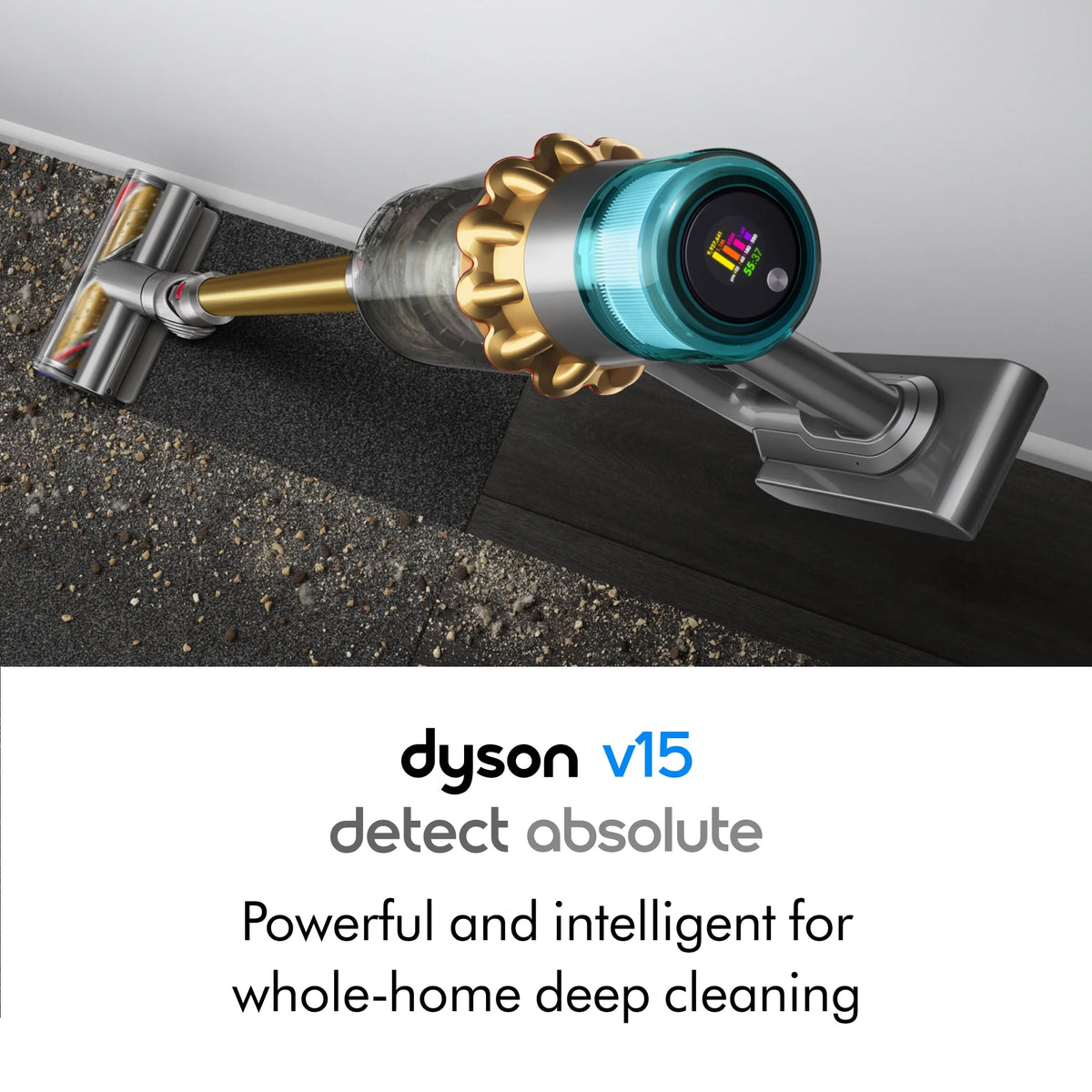 Restored Premium Dyson V15 Detect Absolute Cordless Vacuum | Gold (Refurbished)