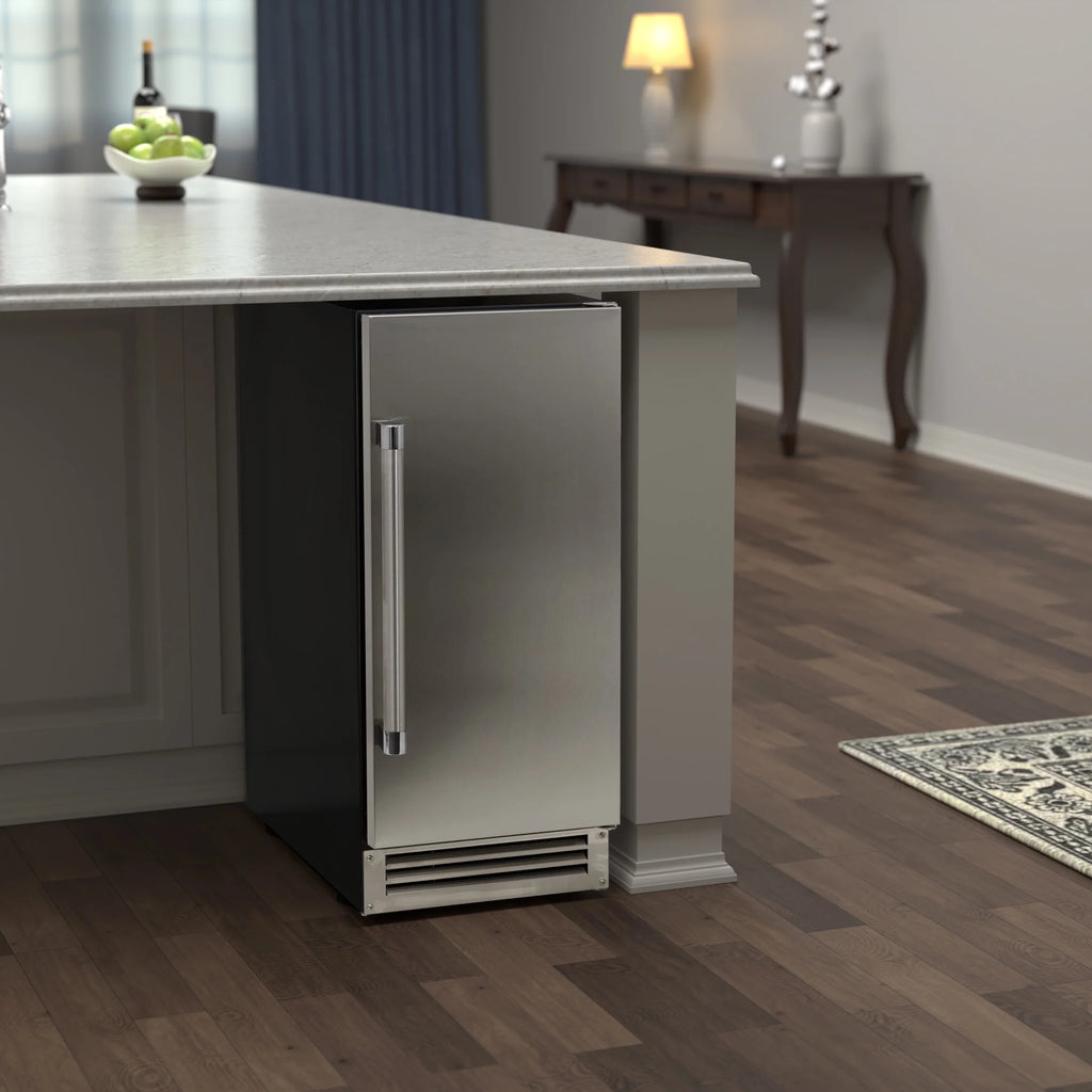 Avanti ELITE Built-in or Freestanding Ice Maker, 15", in Stainless Steel (IME49U3S-IS)