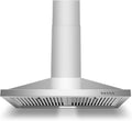 30-inch Wall Mount Range Hood 450CFM - Stainless Steel Kitchen Vent Hood, Ultra Quiet 55dB, Ducted/Ductless Convertible, 3-Speed + LED Light, Dishwasher-Safe Baffle Filters 120V