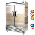 Commercial Reach in Refrigerator, 54" x 32" x 81 1/2", 42 Cubic Ft, Double Door Stainless Steel Fridge, NSFcertified