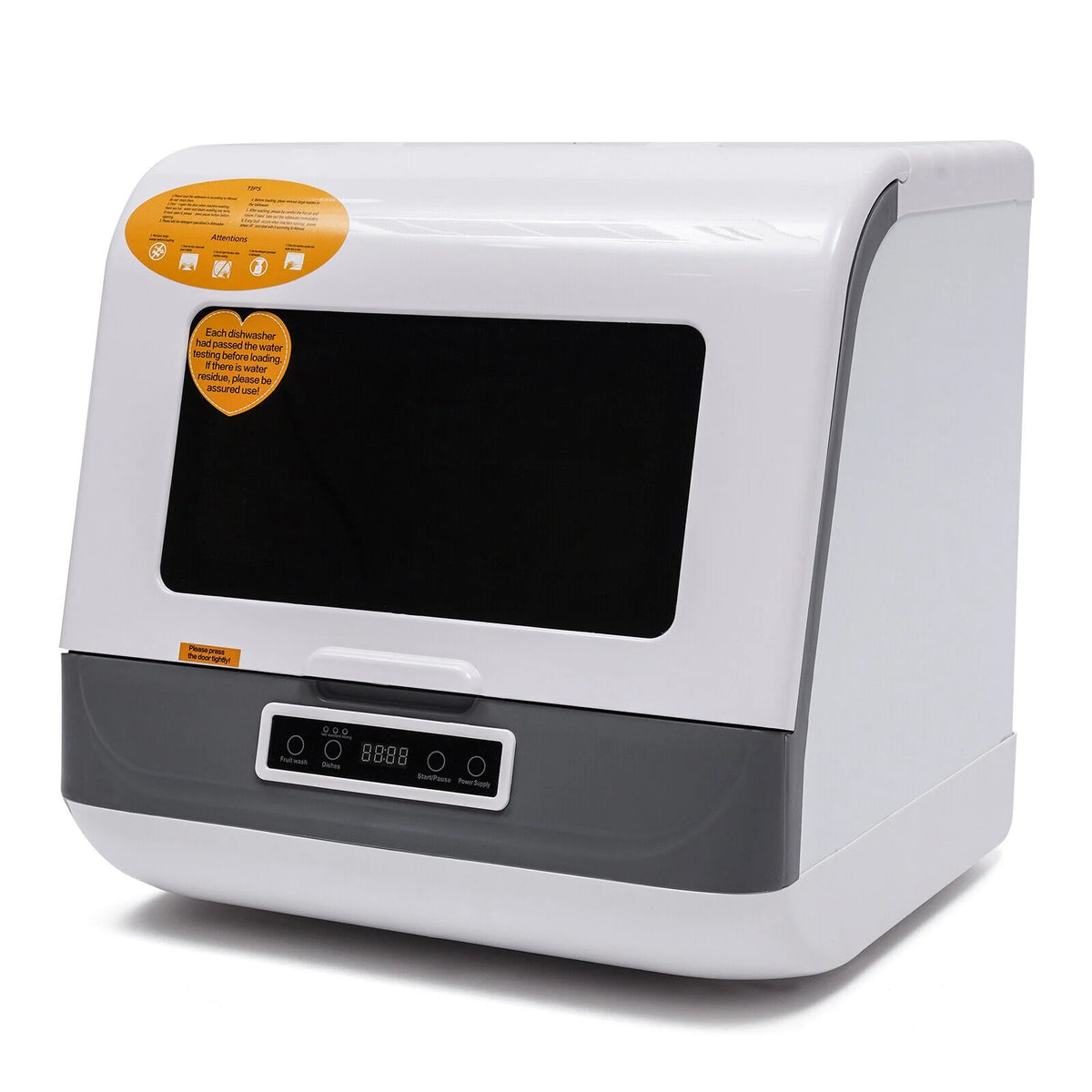 Countertop Dishwasher 3 Washing Programs Air-dry Function for Small Apartments