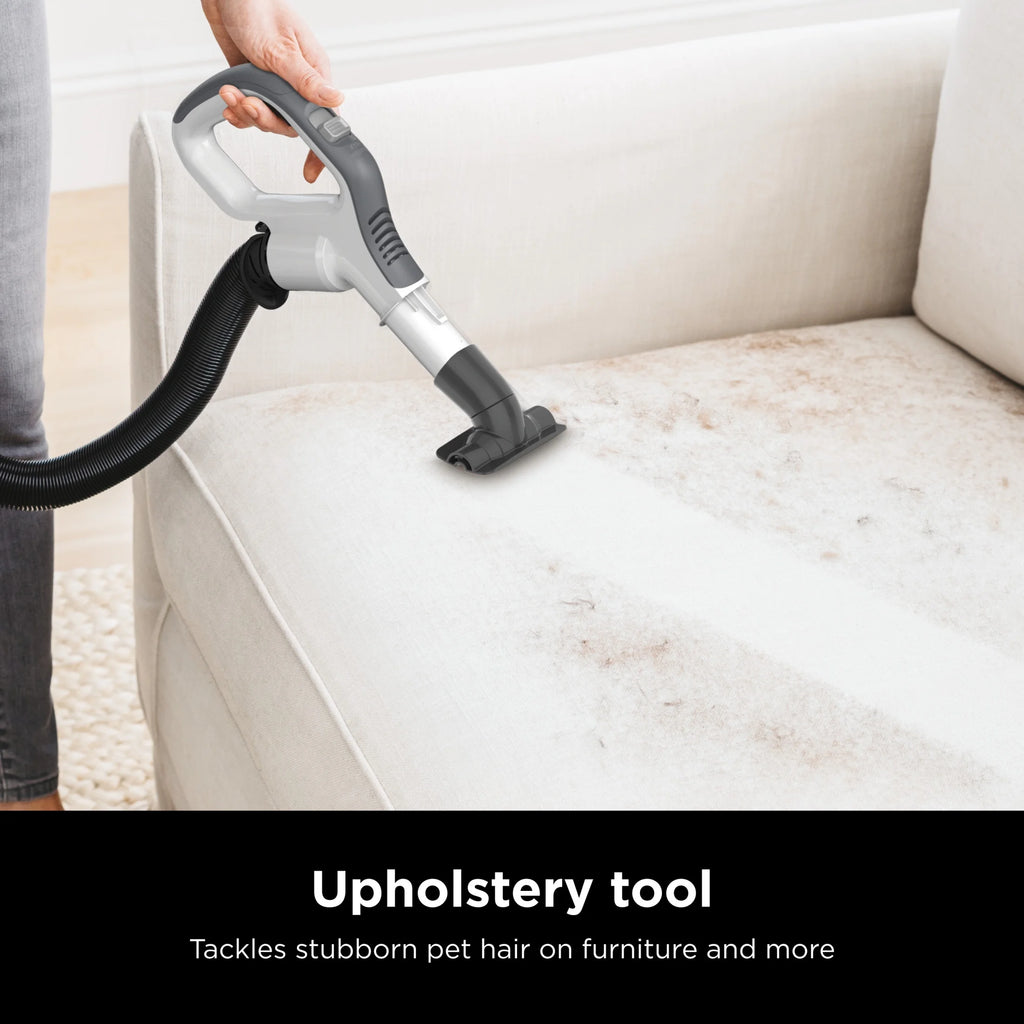 Shark Bagless Upright Vacuum, Navigator Advanced Lift Away with Powerful Hair Pickup, Crevice and Upholstery Tool, Anti Allergen Seal, Easy to Empty, Large Dustbin, Grey, LA300